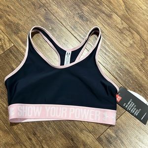 Under Armour breast cancer support sports bra